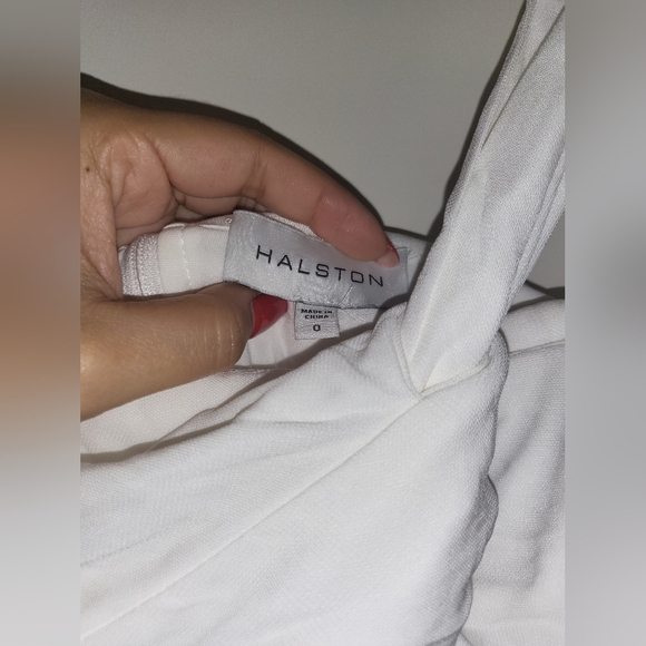 13. HALSTON BLAINE JERSEY TWIST GOWN SIZE 0 - Picture 7 of 9